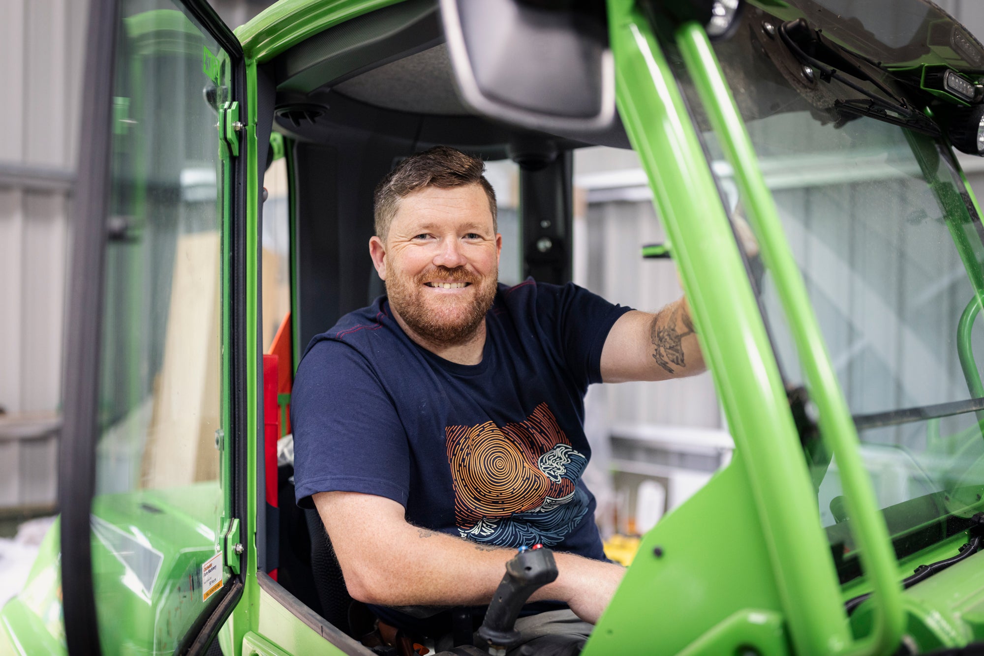 Mike, Rotherhill Owner driving a telehandler 